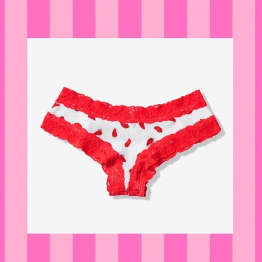 🌶Victoria’s Secret Pink Lace Trim Panty